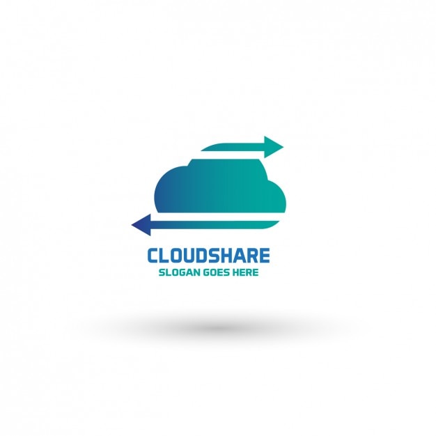 Logotipo modelo de nuvem