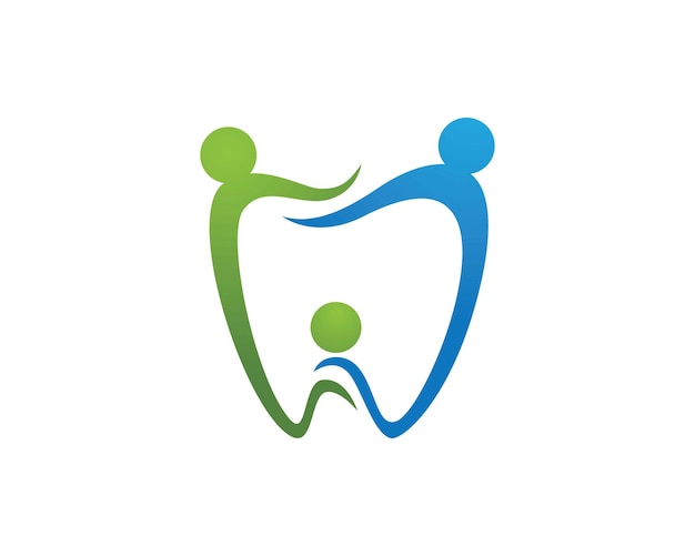 Vetor logotipo modelo dental