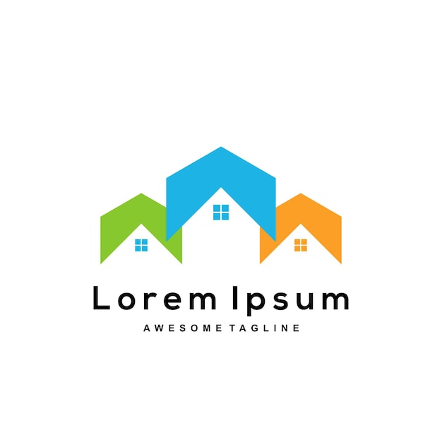 Logotipo modelo imobiliário