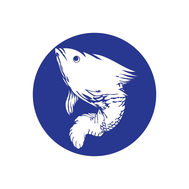 Vetor logotipo modelo peixe