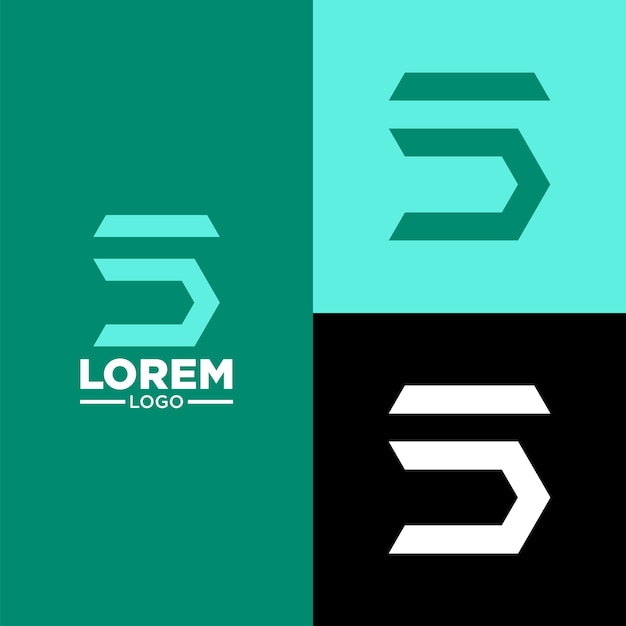 Vetor logotipo moderno simples com cores legais adequadas para o logotipo da sua marca ou logotipo do nome.