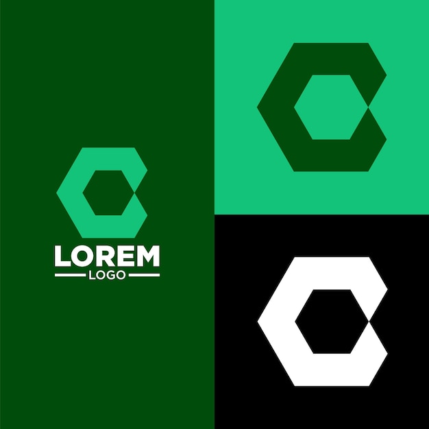 Vetor logotipo moderno simples com cores legais adequadas para o logotipo da sua marca ou logotipo do nome.