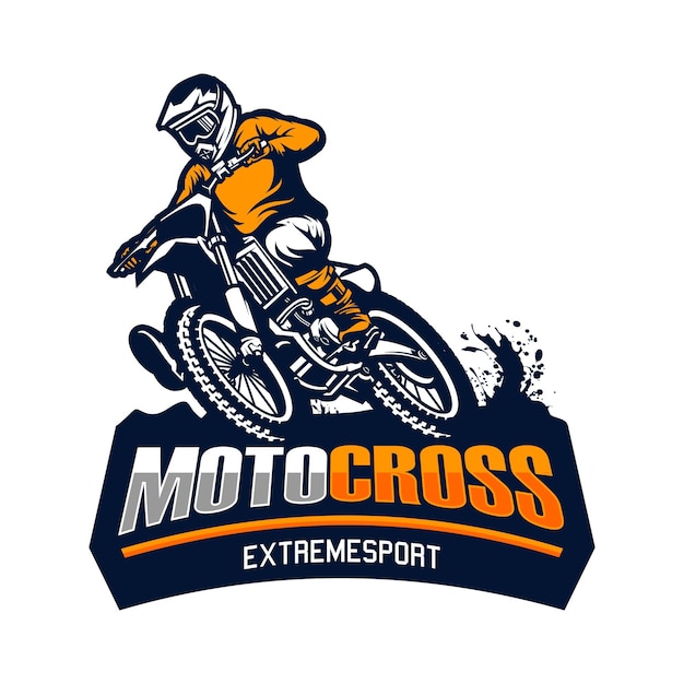 Vetor logotipo motocross