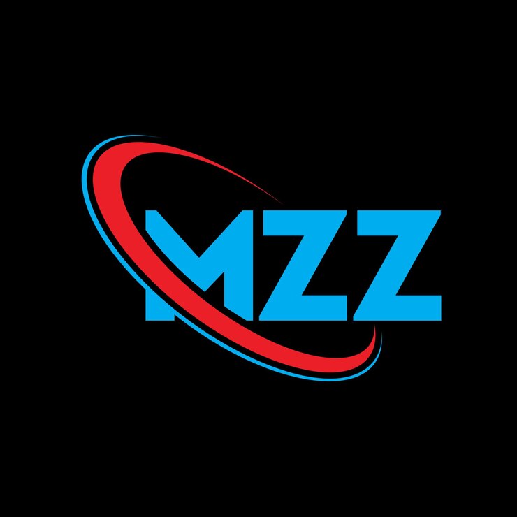 Vetor logotipo mzmz letra mzm letra logotipo design iniciais logotipo mzz ligado com círculo e maiúsculas logotipo monograma mzz tipografia para negócios de tecnologia e marca imobiliária