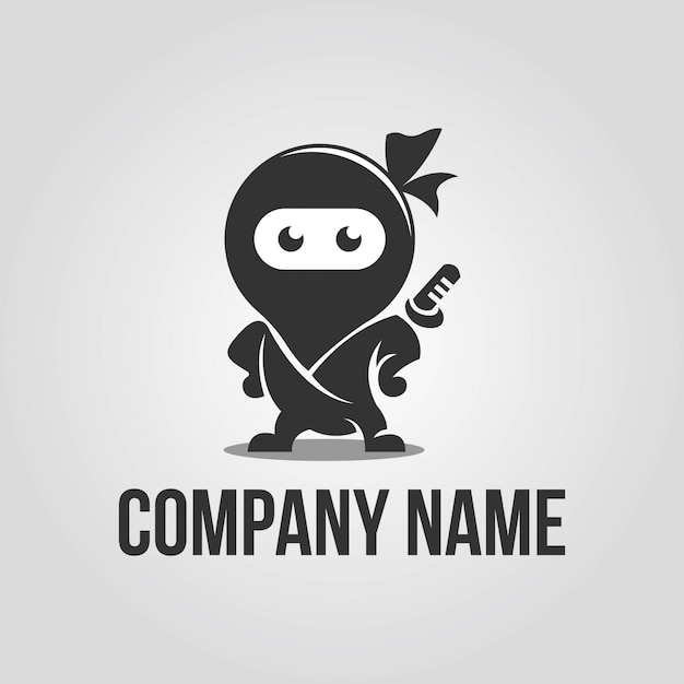 Vetor logotipo ninja