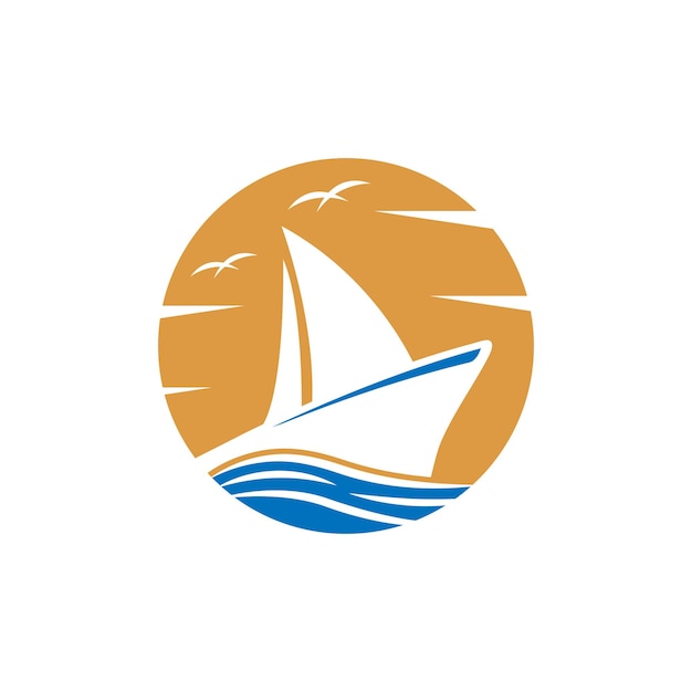 Logotipo ocean boat