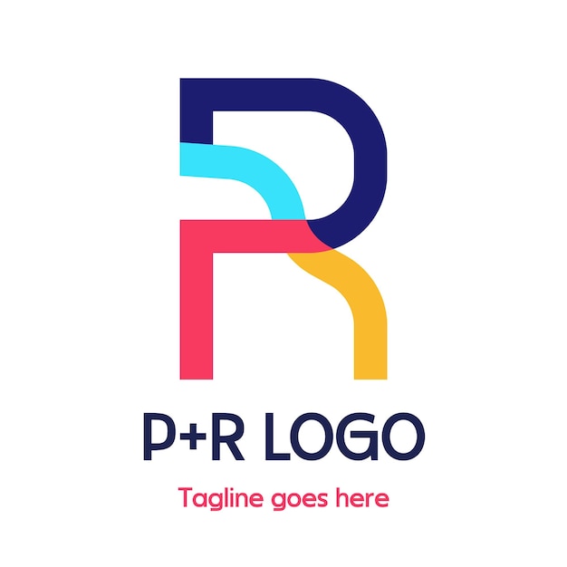 Logotipo p e r moderno