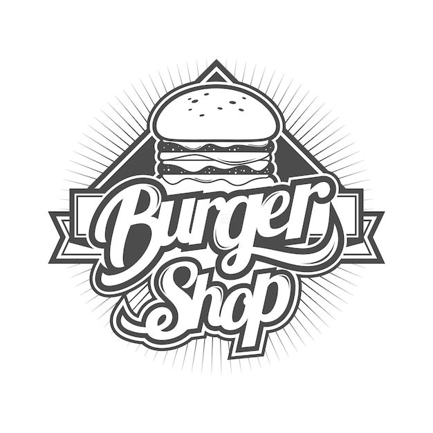 Logotipo para loja de hambúrguer