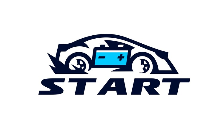 Vetor logotipo para o negócio de transporte da empresa de automóveis ilustração em vetor de carregamento de bateria recarregável de velocidade de movimento rápido