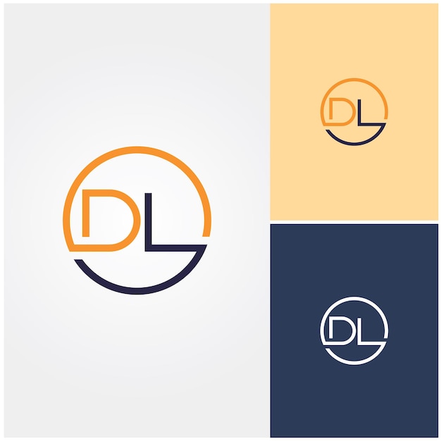 Vetor logotipo para uma empresa chamada dl.