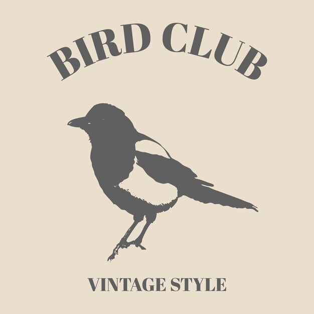Logotipo pássaro vôo asas penas figura andorinha retro vintage gravado ilustração. bando de andorinha