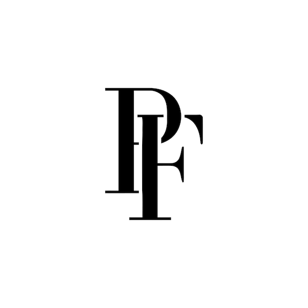 Vetor logotipo pf