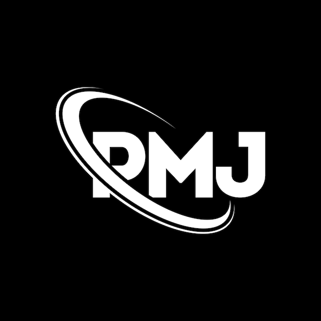 Logotipo pmj (letra pmj) design de logotipo de letra pmj (iníciais pmj