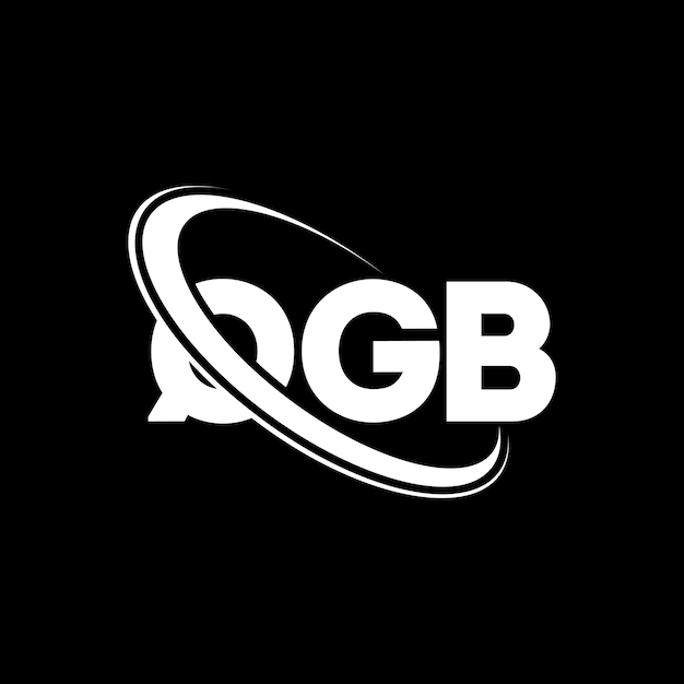 Vetor logotipo qgb (letra qgb) design de logotipo de letra qgb (iniciais qgb) logotipo ligado com círculo e monograma em maiúsculas logotipo q gb tipografia para negócios de tecnologia e marca imobiliária