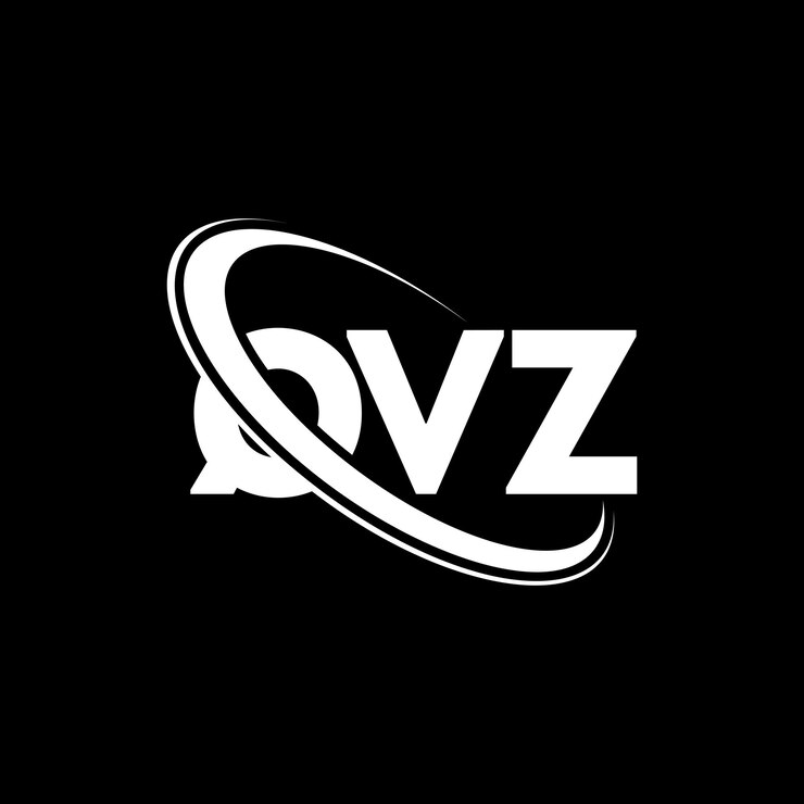 Vetor logotipo qvz letra qvz design de letra logotipo iniciais logotipo qv z ligado com círculo e maiúscula logotipo monograma qvz tipografia para negócios de tecnologia e marca imobiliária