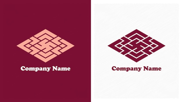 logotipo retangular premium 2