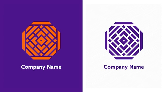 logotipo retangular premium 2