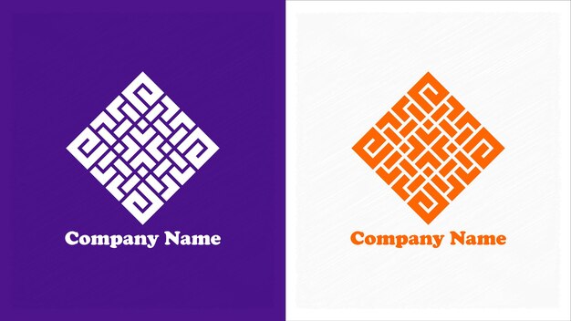 logotipo retangular premium 8