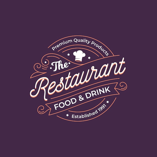 LOGOTIPO RETRO DO RESTAURANTE