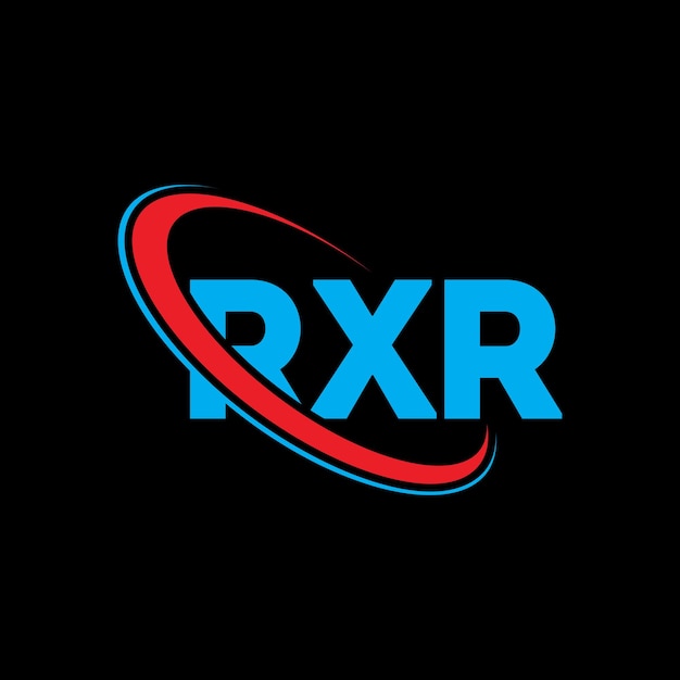 Vetor logotipo rxr rxr letra rxr design de logotipo de letra iniciais rxr logotipo ligado com círculo e maiúsculas logotipo monograma rxr tipografia para negócios de tecnologia e marca imobiliária