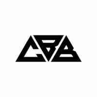 Vetor logotipo triangular cbb com forma de triângulo cbb triângulo logotipo design monograma cbb triángulo vetor logotipo modelo com cor vermelha cbb logo triangular simples elegante e luxuoso logotipo cbb