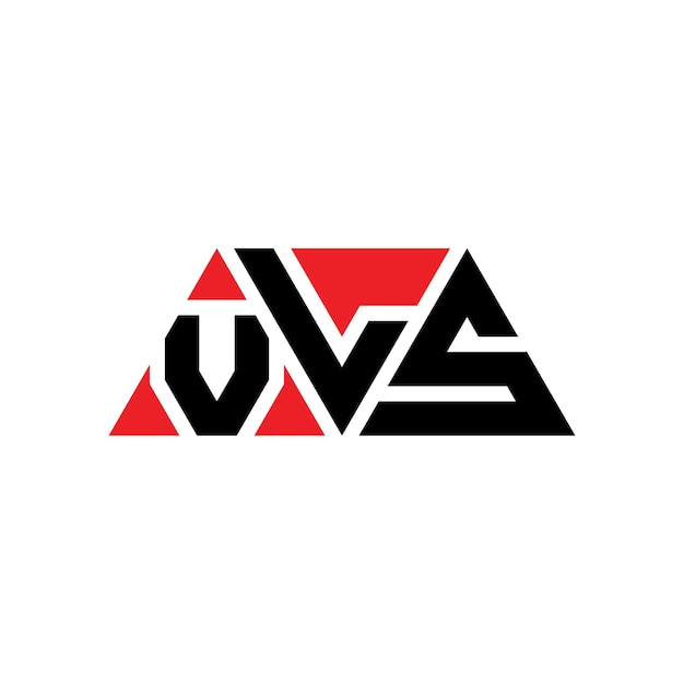 Logotipo triangular VLS com forma de triângulo VLS triângulo design de logotipo monograma VLS triángulo vetor modelo de logotipo com cor vermelha VLS logotipo Triangular simples Elegante e luxuoso Logotipo VLS