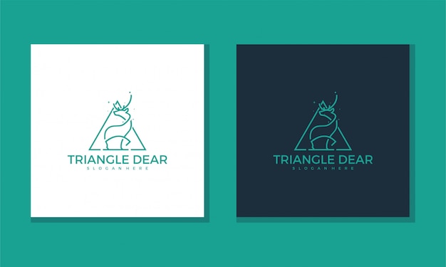 Logotipo triângulo querido conceito simples