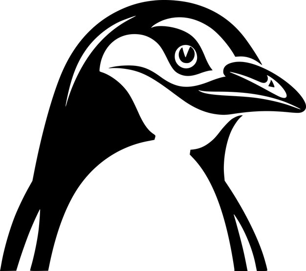 Vetor logotipo vetorial de alta qualidade do pinguim ilustração vetorial ideal para gráficos de camisetas