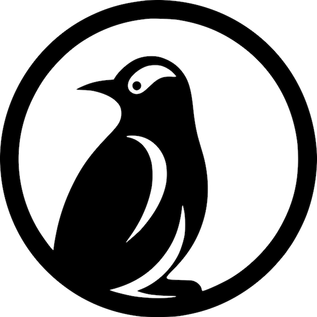 Vetor logotipo vetorial de alta qualidade do pinguim ilustração vetorial ideal para gráficos de camisetas