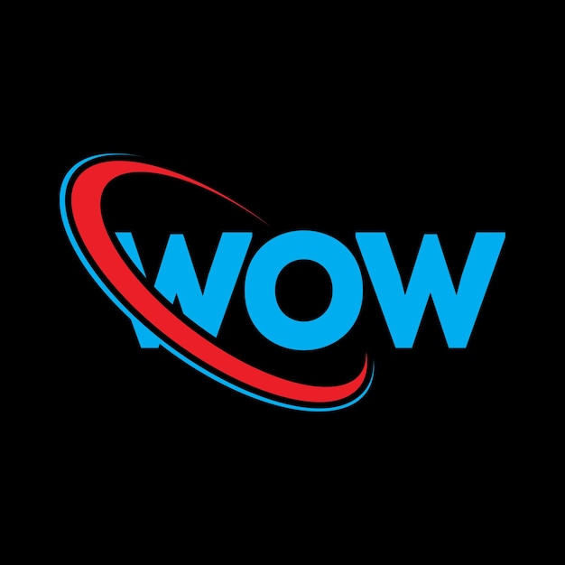 Logotipo WOW Design de logotipo de letra WOW Iniciais Logo WOW ligado com círculo e monograma em maiúsculas Logo WOW tipografia para negócios de tecnologia e marca imobiliária