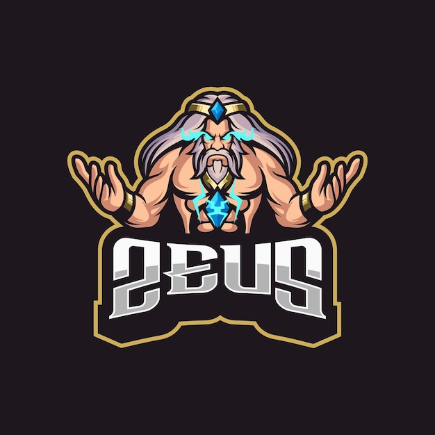 Logotipo zeus incrível para o seu tempo de jogo