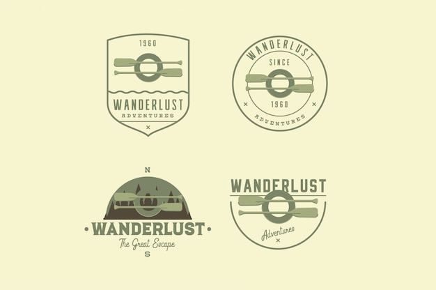 Logotipos da adventure travel