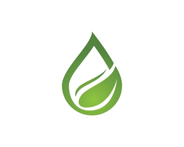 Logotipos da ecologia da folha verde ícone vetor de elemento da natureza