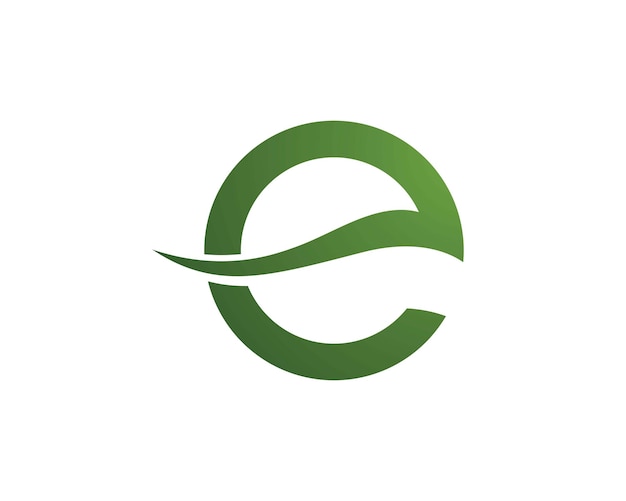 Vetor logotipos da ecologia da folha verde ícone vetor de elemento da natureza