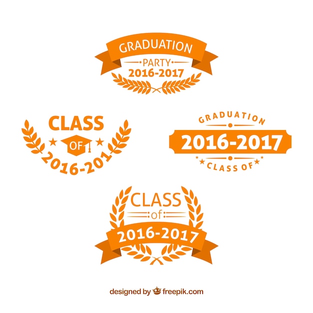 Logotipos da faculdade de laranja