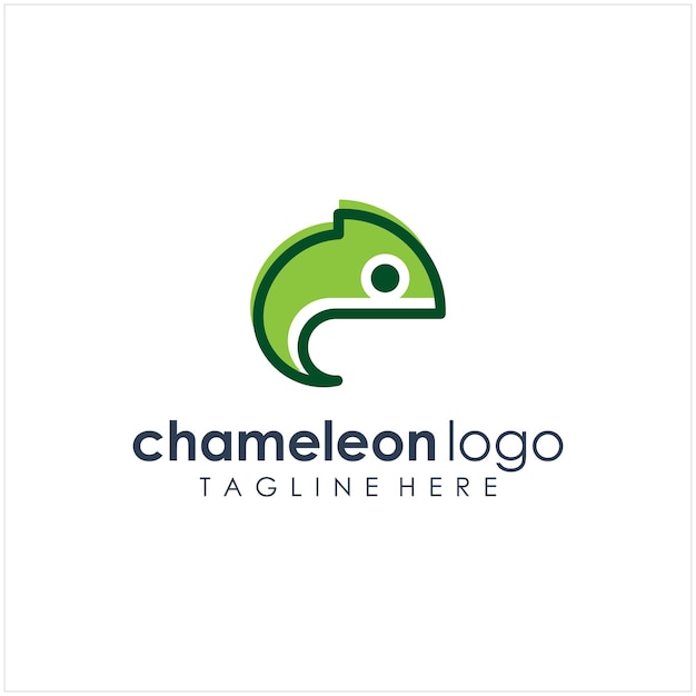 Vetor logotipos de camaleão