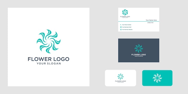 Logotipos de design de logotipo de flores podem ser usados para boutique de decoração de salão de beleza de spa