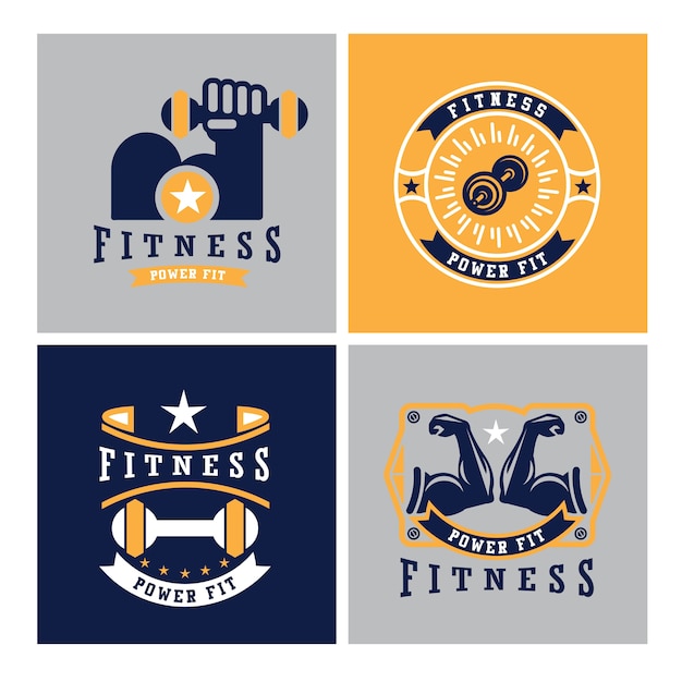 Logotipos de esporte e fitness