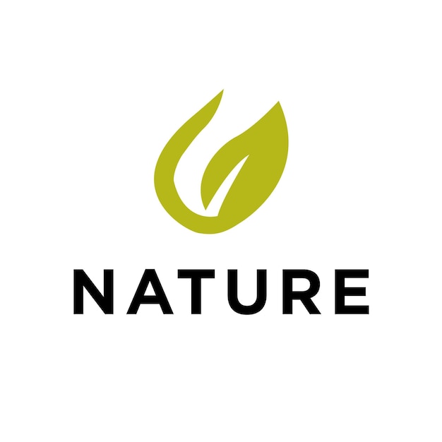 Vetor logotipos de folha verde ecologia natureza elemento vector ícone