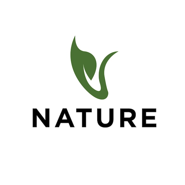 Vetor logotipos de folha verde ecologia natureza elemento vector ícone