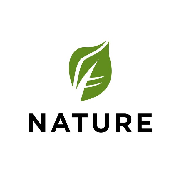 Logotipos de folha verde ecologia natureza elemento vector ícone