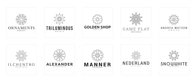 Logotipos de luxo EPS