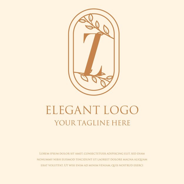 Vetor logotipos elegantes do monograma