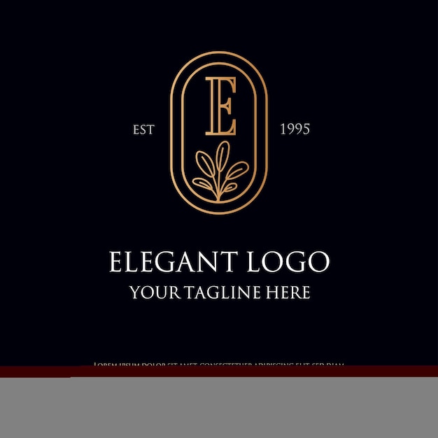 Vetor logotipos elegantes do monograma