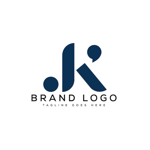Vetor logotipos vetoriais criativos com a letra jk
