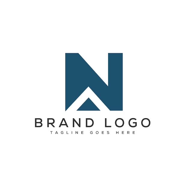 Logotipos vetoriais criativos com a letra n