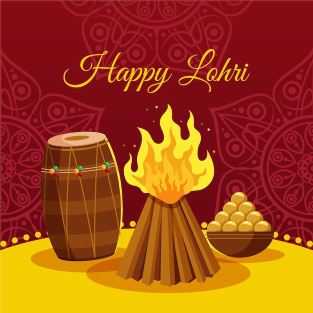 Lohri de design plano