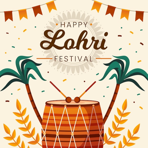 Lohri de design plano