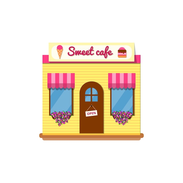 Loja de café doce bonito