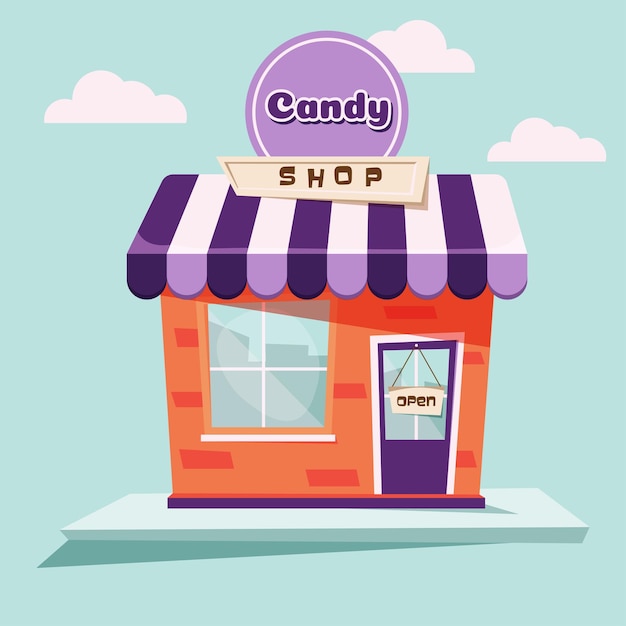 Loja de doces de Halloween